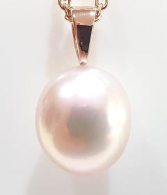 9ct Rose Gold Natural Colour Freshwater Pearl Pendant