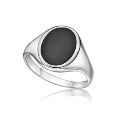 Sterling Silver Onyx Signet Ring