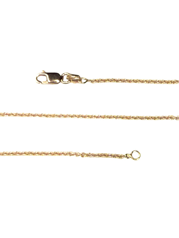 9ct Italian Rose Gold Cable Link Chain