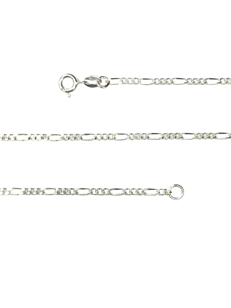 Sterling Silver Figaro Chain 60cm