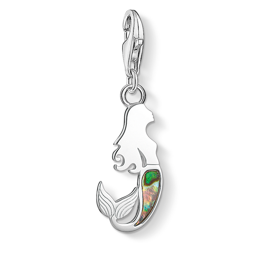 Thomas Sabo Sterling Silver Charm Club Abalone Mermaid Charm
