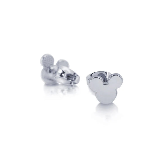 Disney Couture Kingdom White Gold Plated Mickey Mouse Stud Earrings