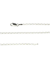 Sterling Silver Diamond Cut Figaro Chain