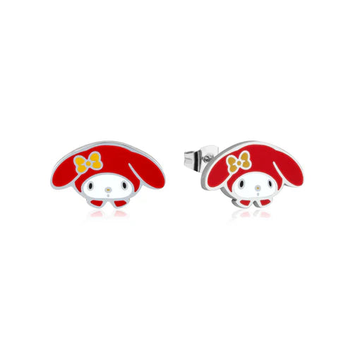 Disney Couture Kingdom Stainless Steel & Enamel Sanrio My Melody Head Stud Earrings