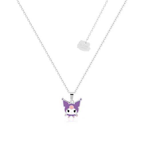 Disney Couture Kingdom Stainless Steel & Enamel Sanrio Kuromi Necklace