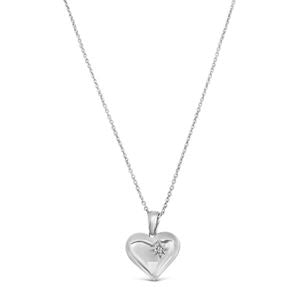 Sterling Silver Heart Locket Necklace