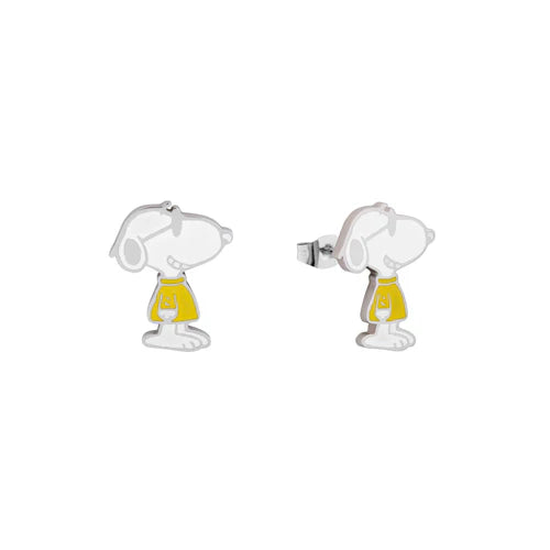 Disney Couture Kingdom Stainless Steel & Enamel Snoopy 'Joe Cool' Stud Earrings