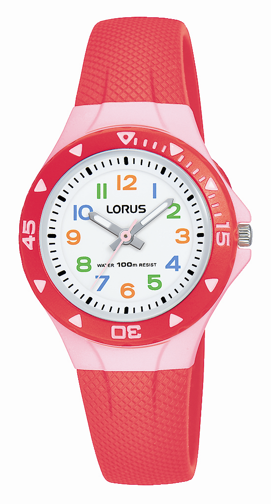 Lorus Kids Sports Watch Orange Silicone Strap 100m