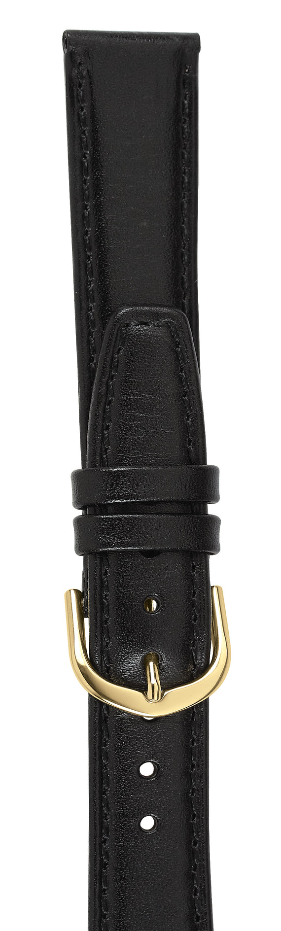 Black Royal Calf Leather Watch Strap 22mm