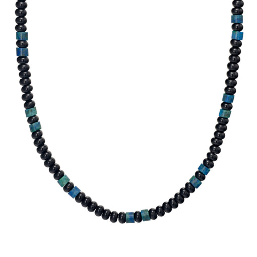 Blaze Black & Sodalite Beaded Necklace