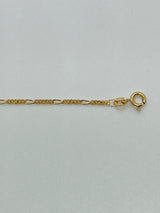 9ct Yellow Gold Baby ID Figaro 5 Bracelet