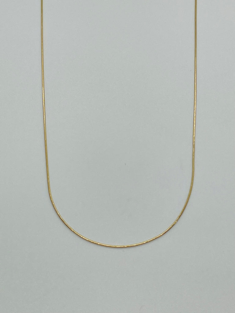 9ct Yellow Gold Italian Fine Snake Chain 40cm 2.1g