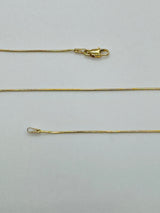 9ct Yellow Gold Italian Fine Snake Chain 40cm 2.1g