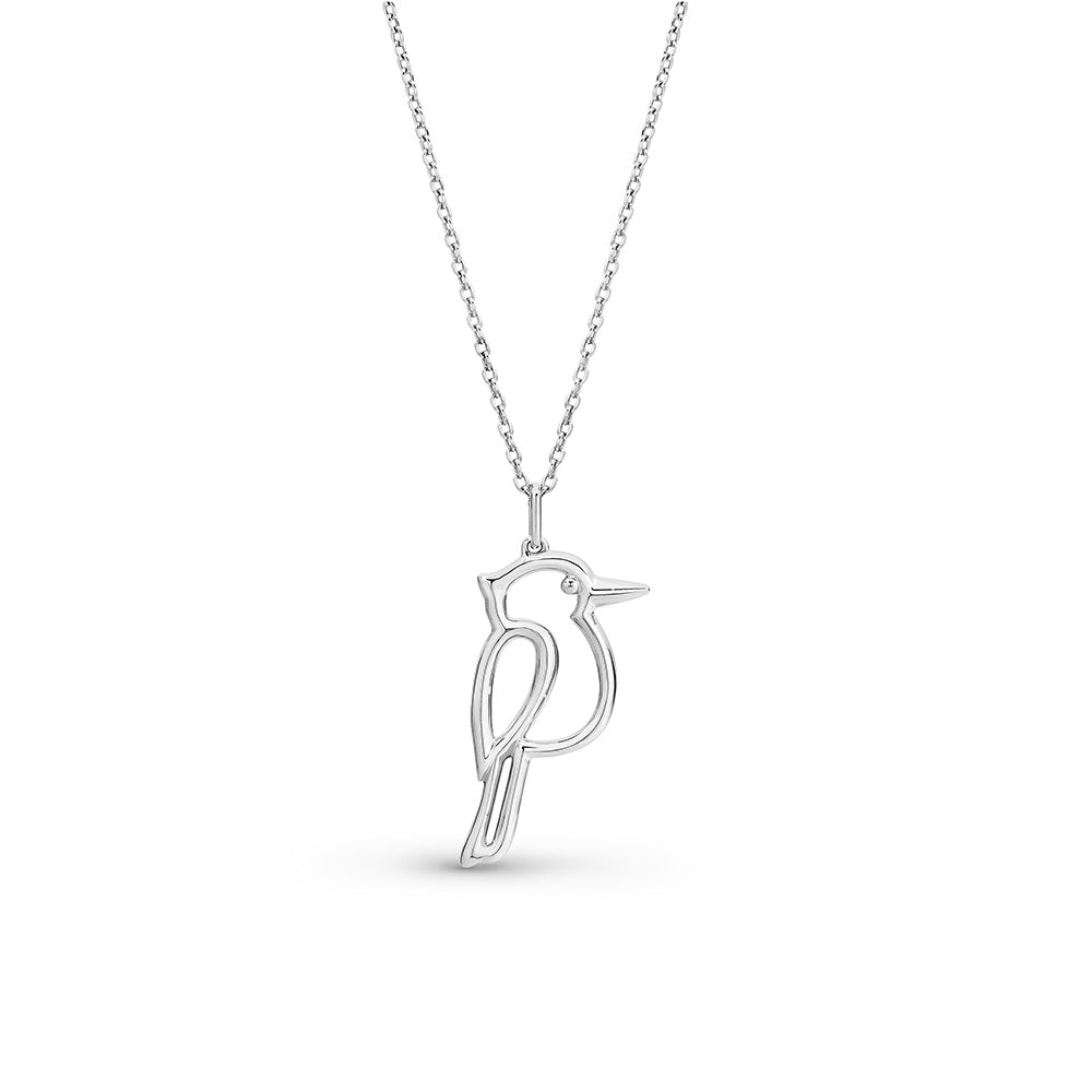 Memento Sterling Silver Kookaburra Pendant Including Chain