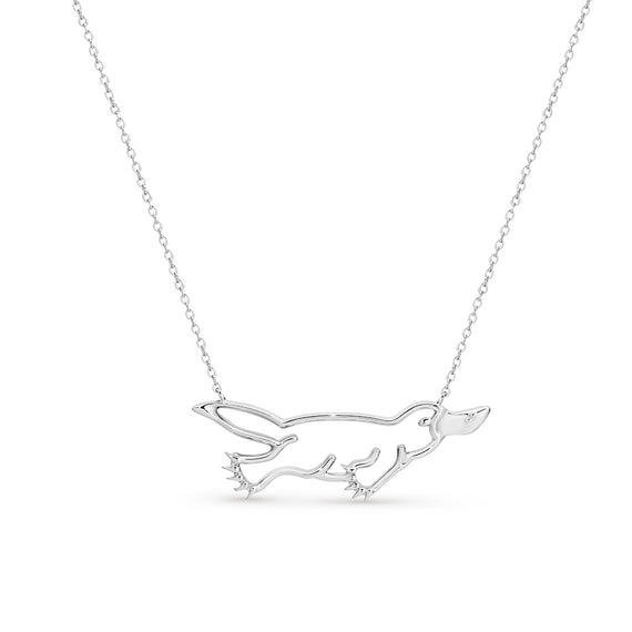 Memento Sterling Silver Platypus Pendant Including Chain