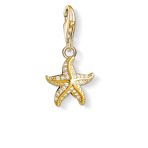 Thomas Sabo Charm Club Gold Plated Starfish Charm