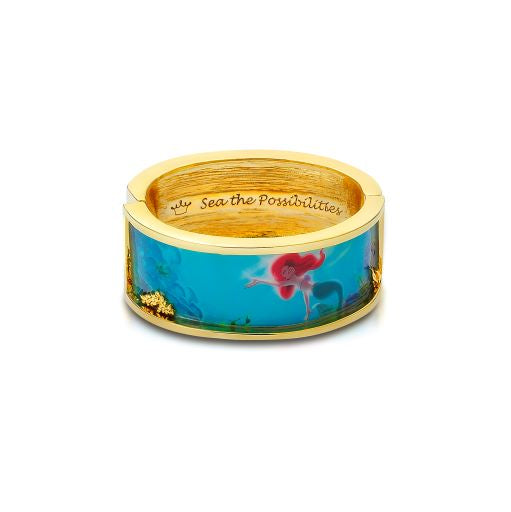 Disney Couture Kingdom Yellow Gold Plated 'The Little Mermaid' Bangle