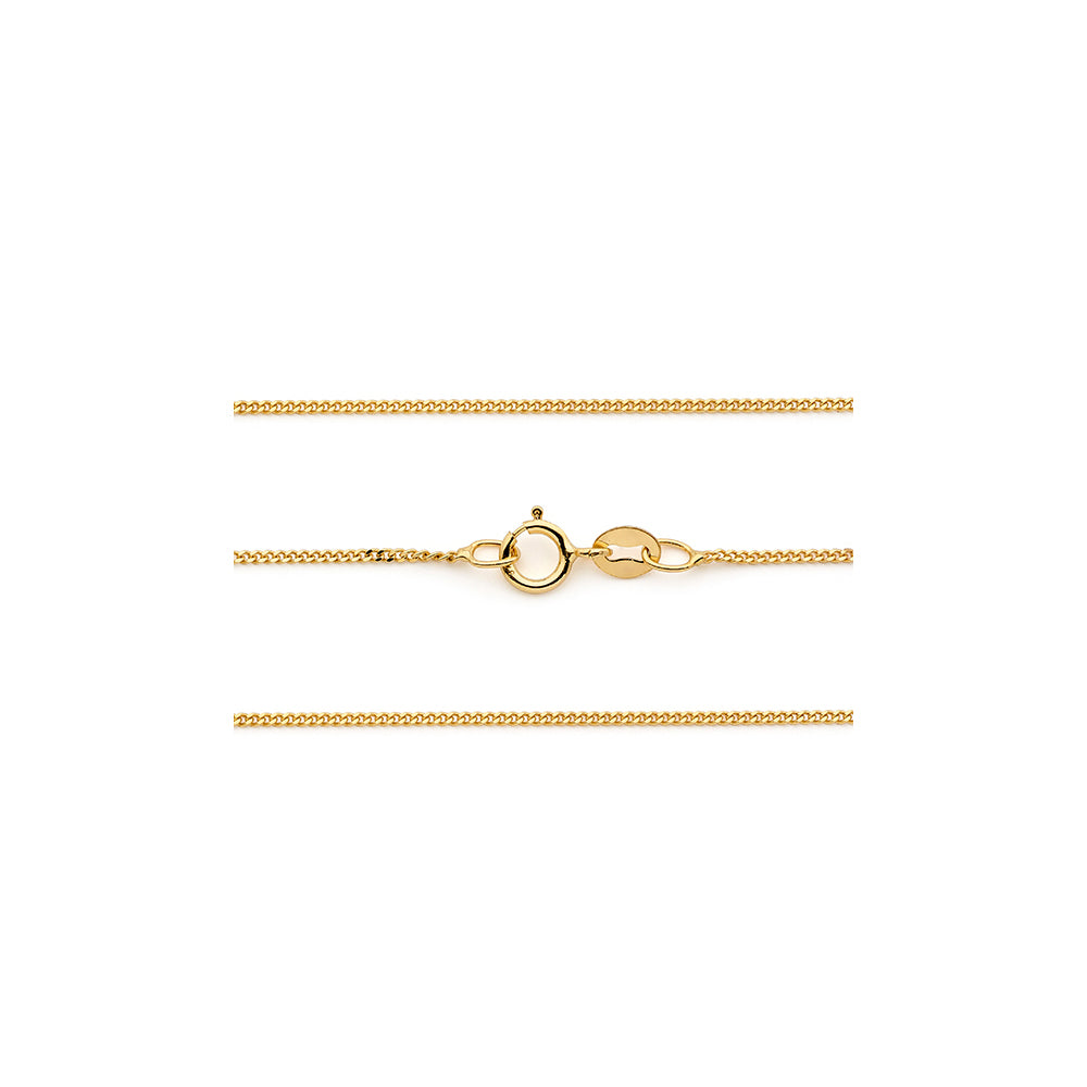 9ct Yellow Gold Curb Link Chain