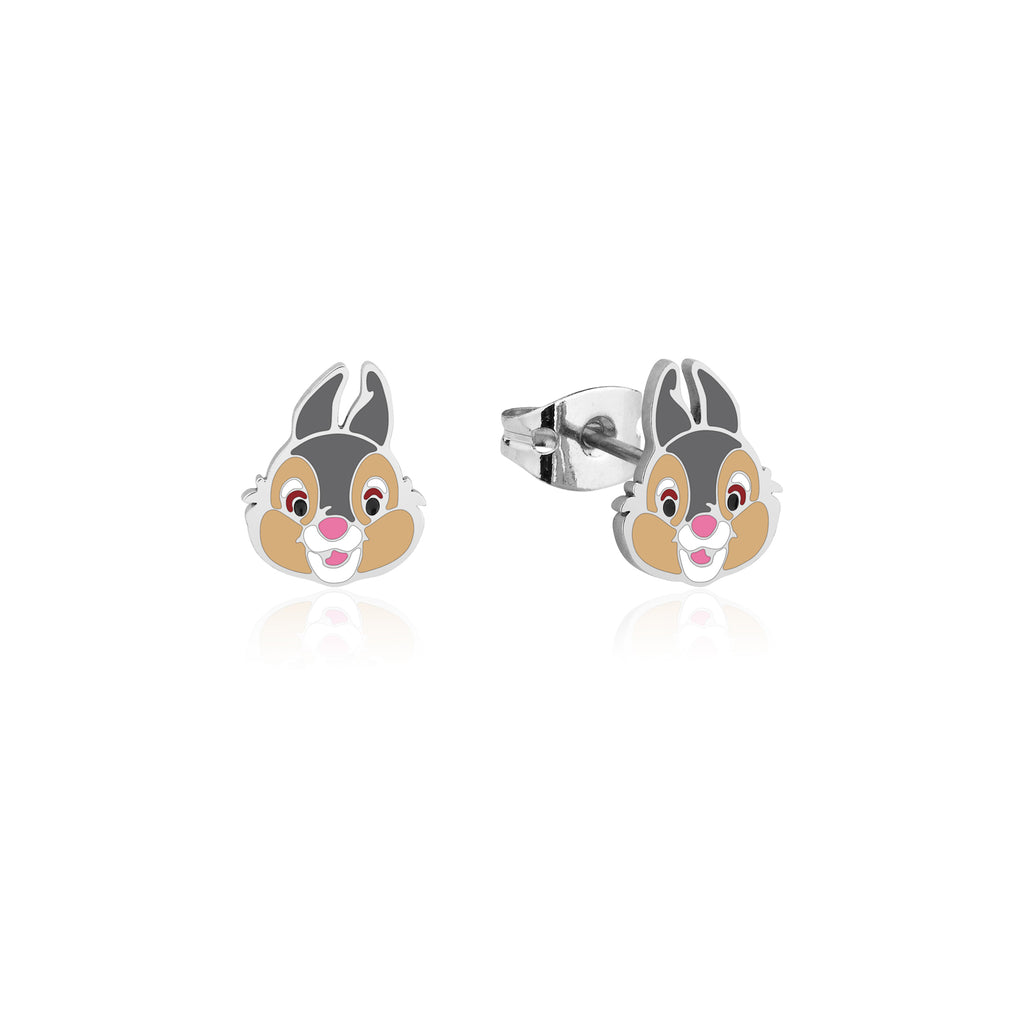 Disney Couture Kingdom Stainless Steel and Enamel Thumper Stud Earrings