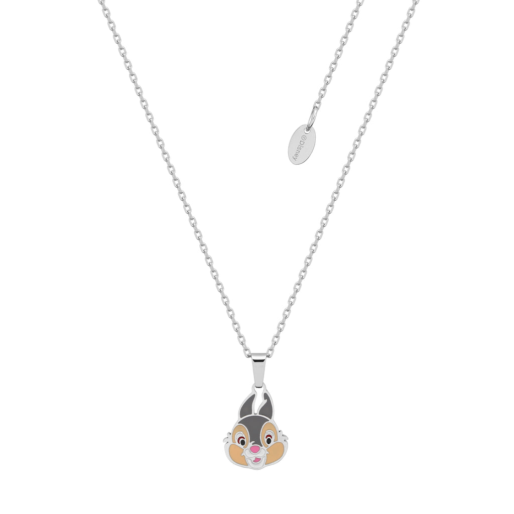 Disney Couture Kingdom Stainless Steel and Enamel Thumper Necklace