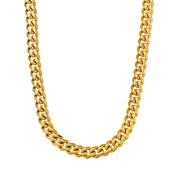 Blaze Stainless Steel Cuban Link Chain 55cm
